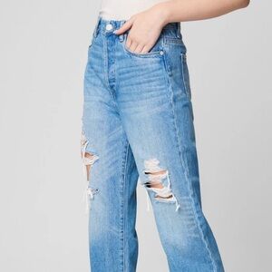 NEW! Blank NYC Jeans The Baxter Ribcage 5 Pocket Straight Leg Distressed Size 26
